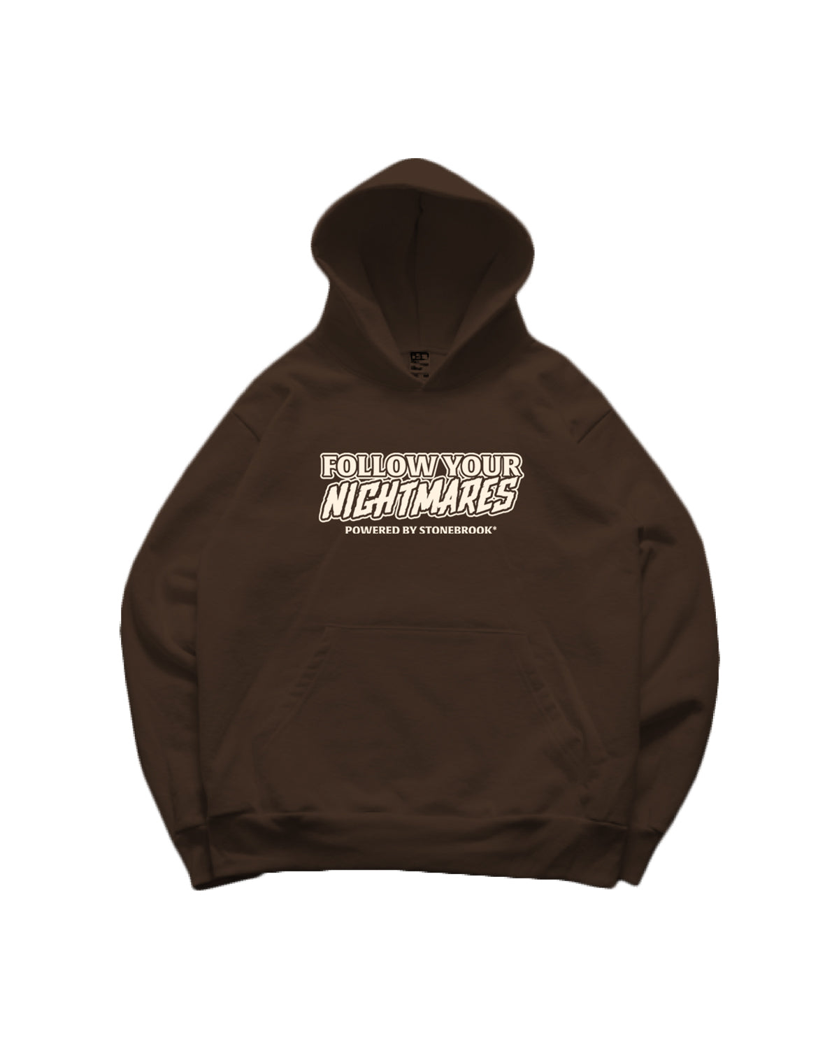 FOLLOW YOUR NIGHTMARE HOODIE - BROWN